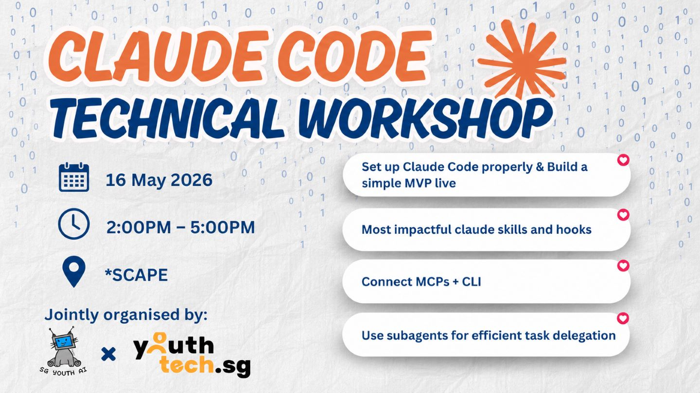 Claude Code Workshop: YTSG x SYAI Monthly AI Meetup May 2026