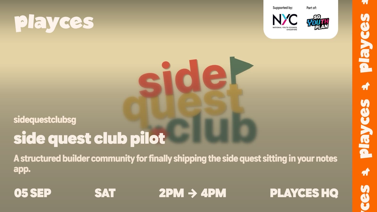 Image of event: side quest club pilot