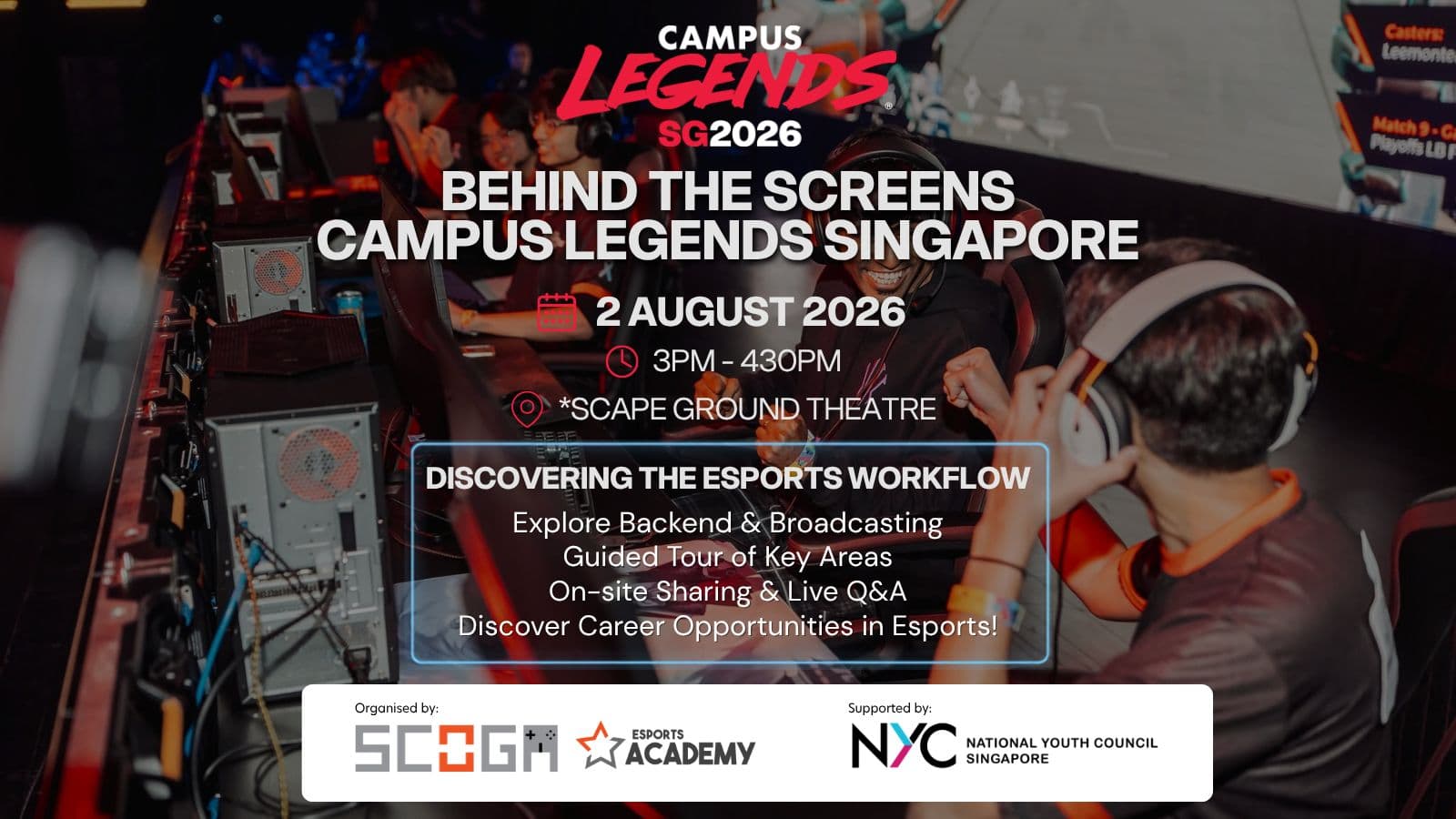 Image of event: Behind the Screens at Campus Legends Run 4