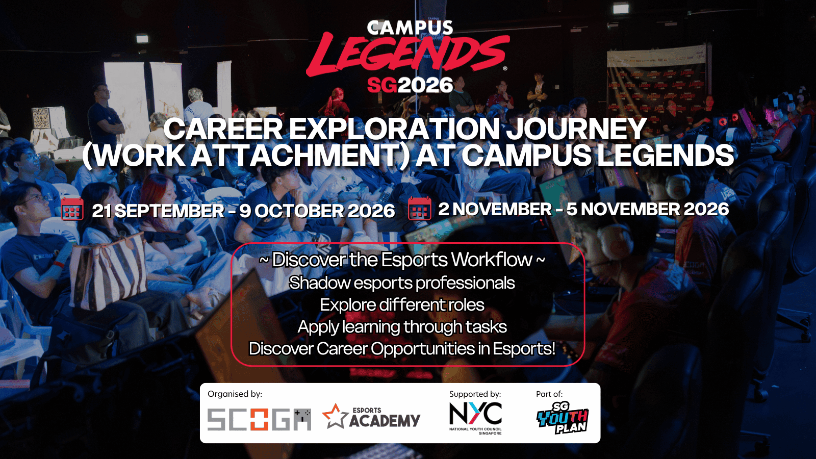 Image of event: Career Exploration Journey (Work Attachment) at Campus Legends