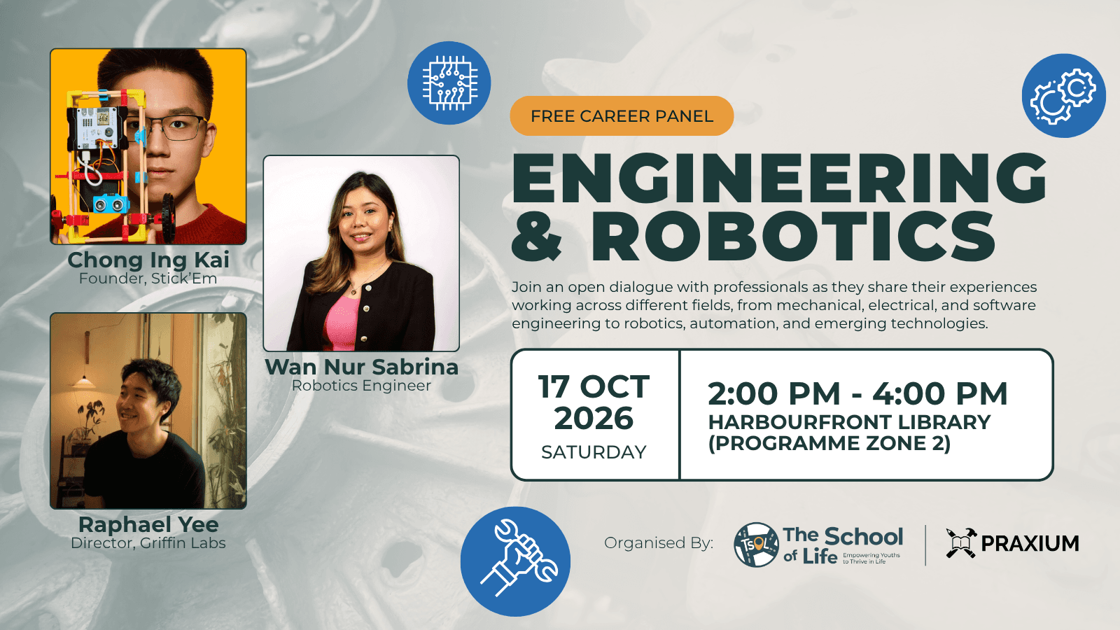 Image of event: Career Panel: Engineering & Robotics