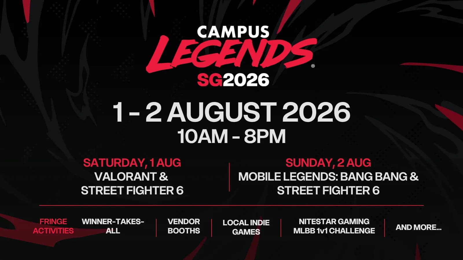 Image of event: Campus Legends SG Season 8 Finals