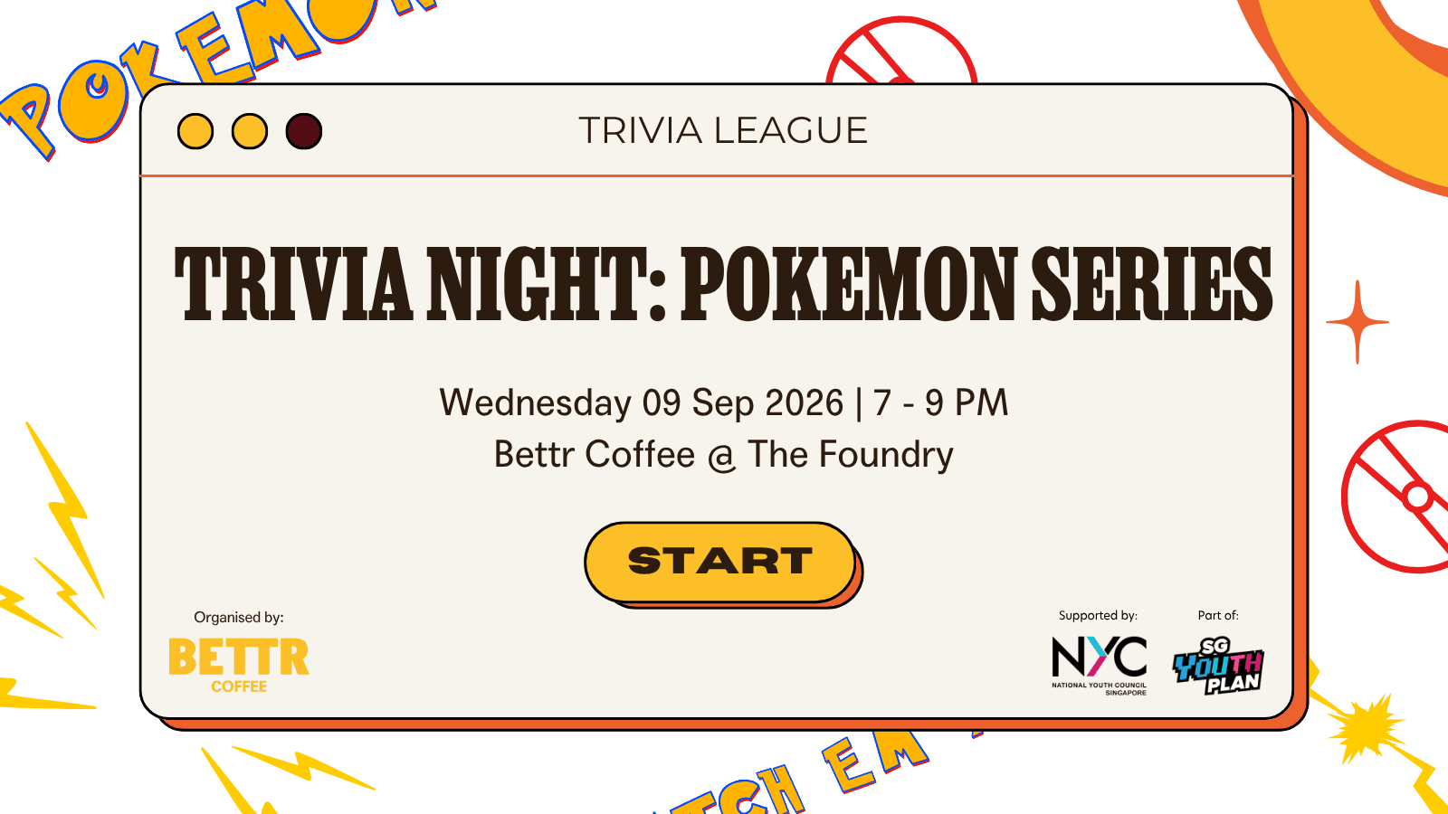 Image of event: 100% Unfiltered - Trivia League: Pokemon Series