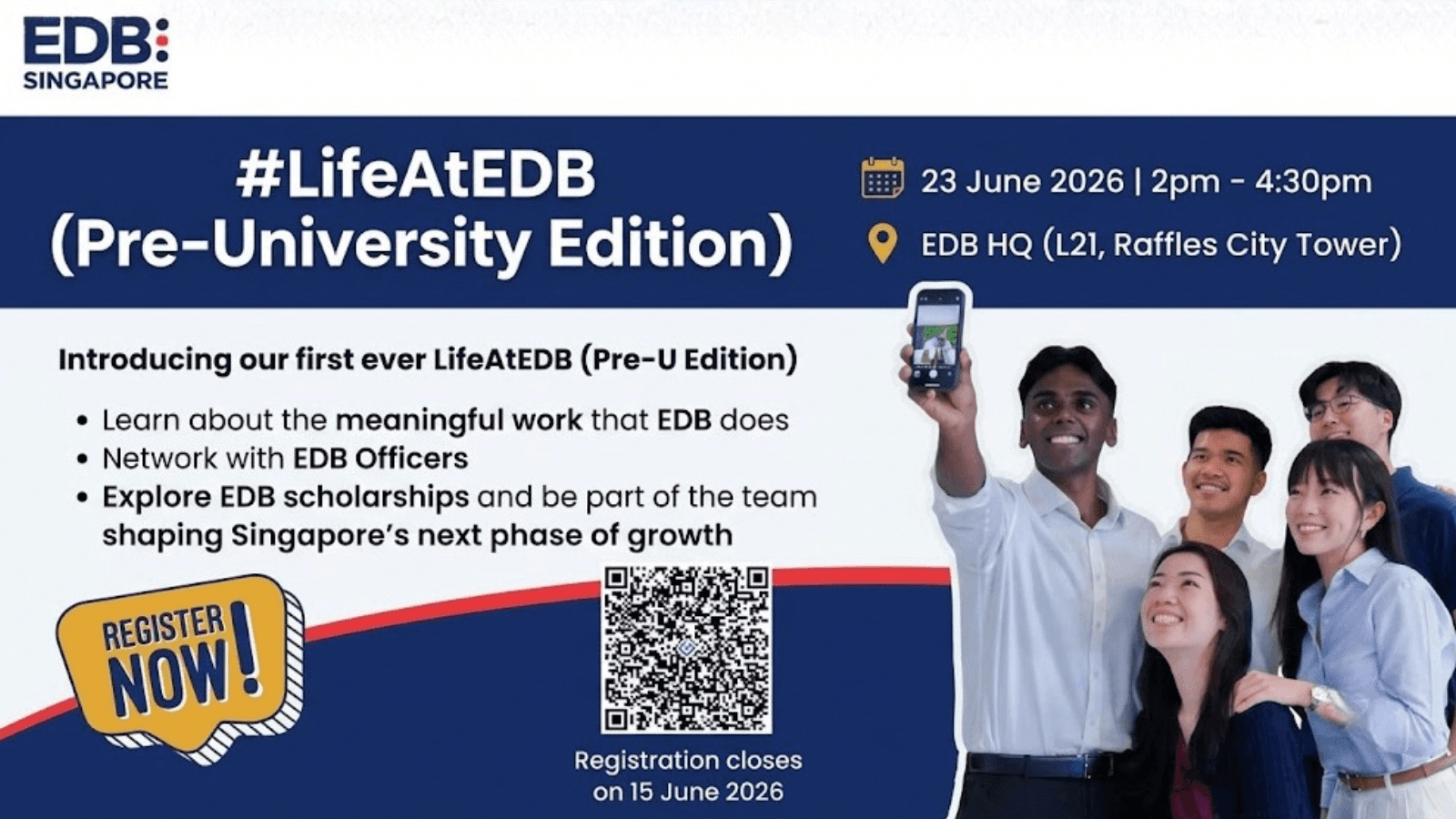 Image of event: LifeAtEDB 2026: Pre-University Edition