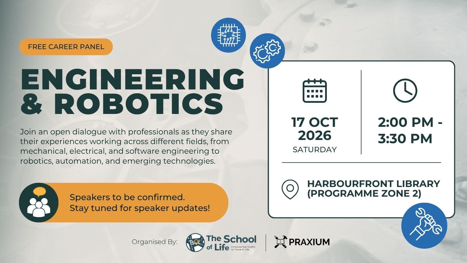 Image of event: Career Panel: Engineering & Robotics