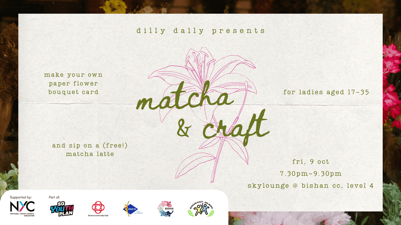 Image of event: Matcha & Craft (Ladies-Only) at dilly dally by Friendzone