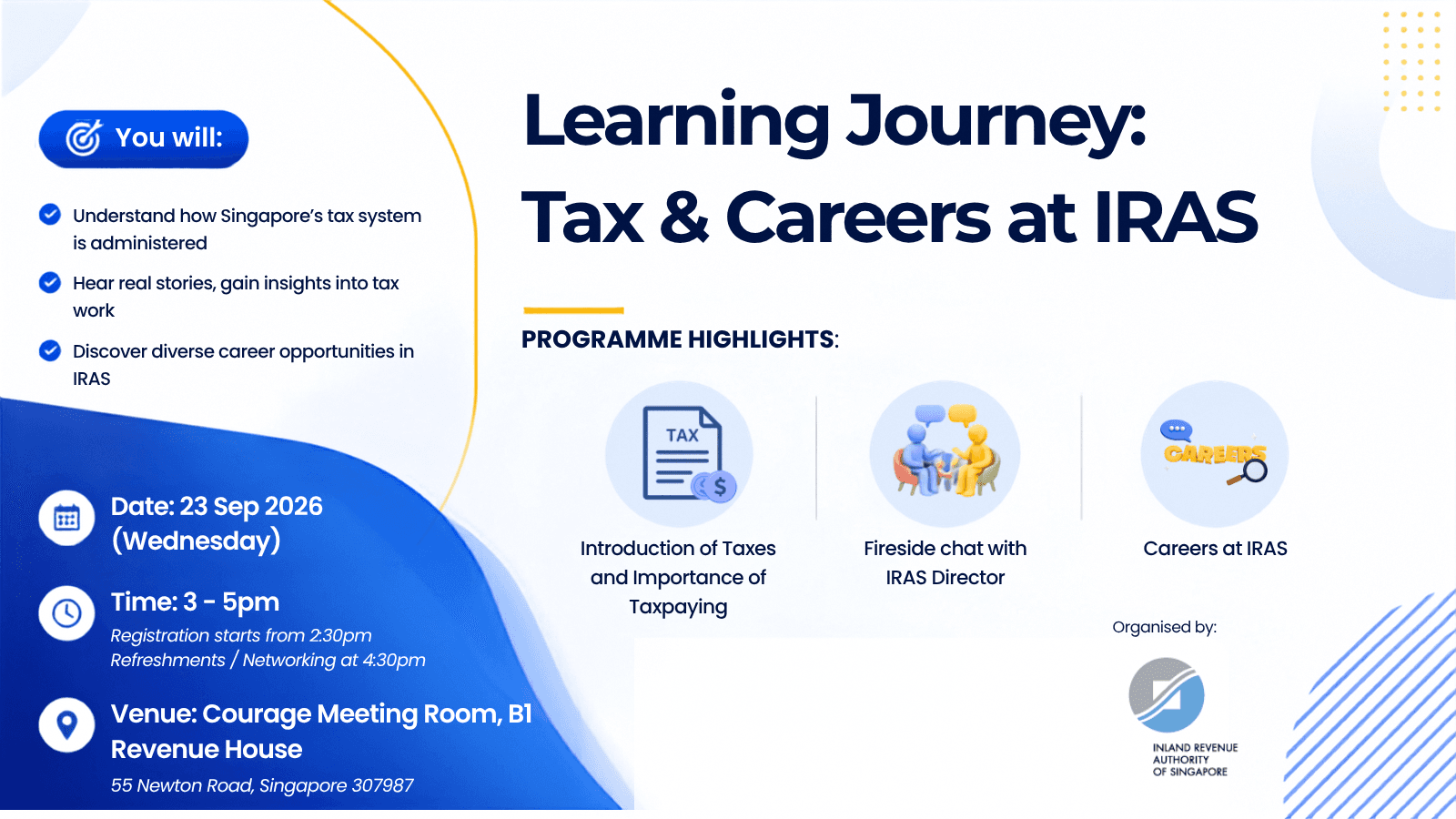 Image of event: Learning Journey: Tax & Careers at IRAS