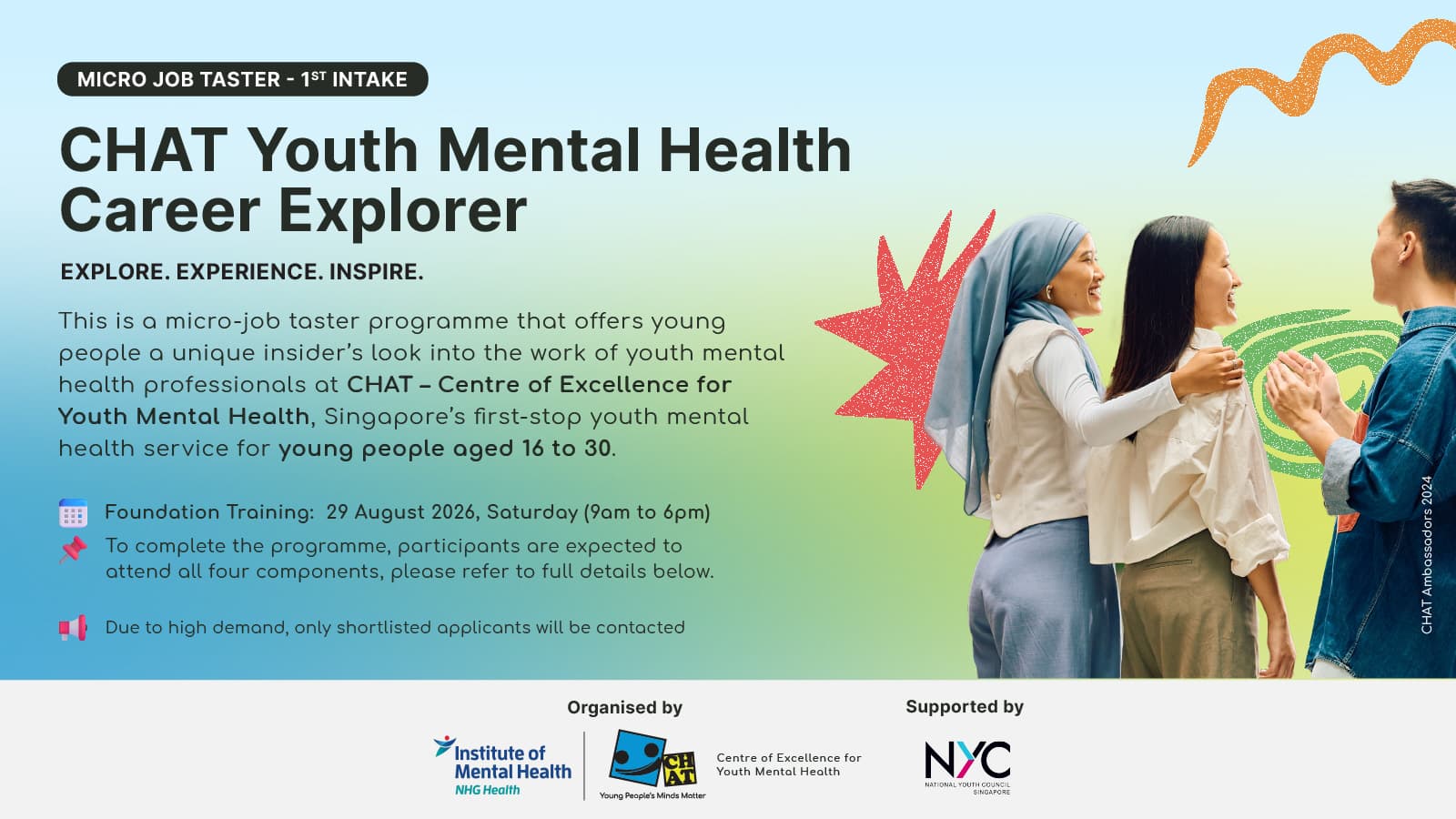 Image of event: Micro-Job Taster: CHAT Youth Mental Health Career Explorer