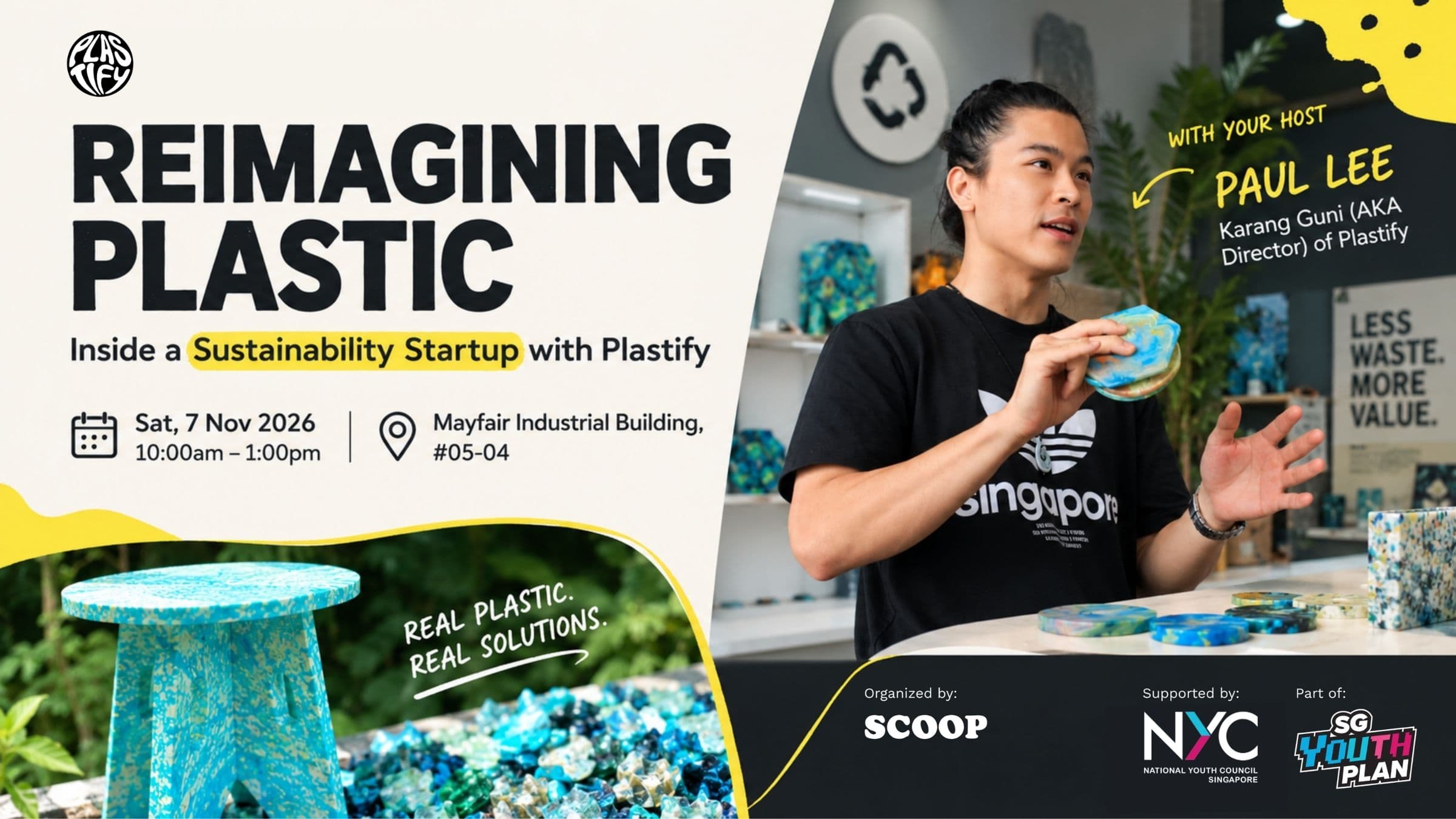 Image of event: Reimagining Plastics 2 – Inside a Sustainability Startup with Plastify