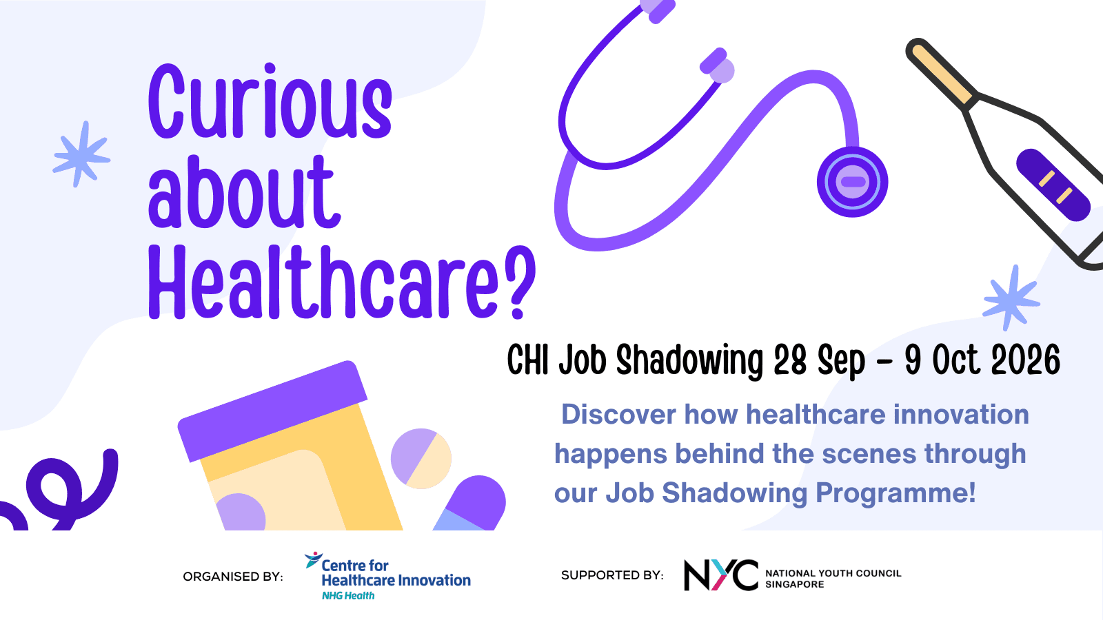 Image of event: Curious about Healthcare? Try Job Shadowing at CHI! (28 Sep - 9 Oct 2026)