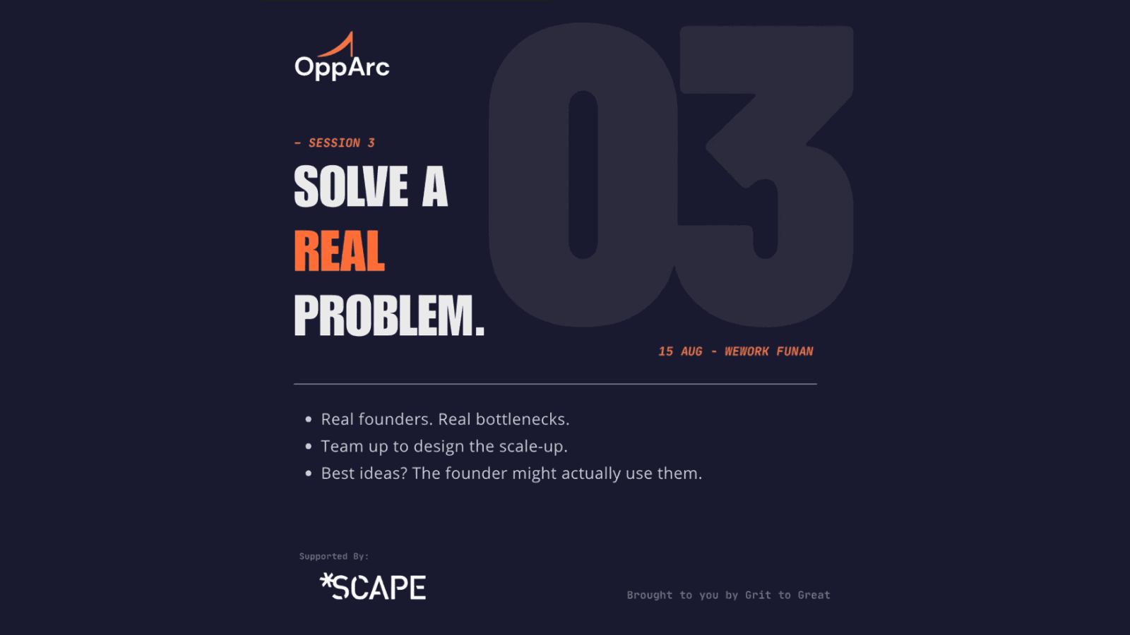 Image of event: Opportunity Architecture - The ideas exist. The hustle exists. Now own the mental models to scale.