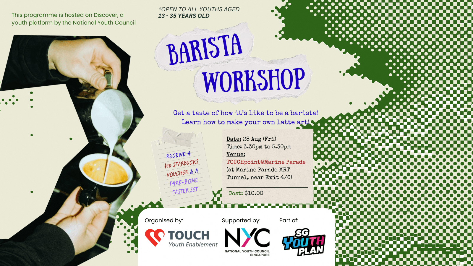 Image of event: Barista Workshop (Latte Art)