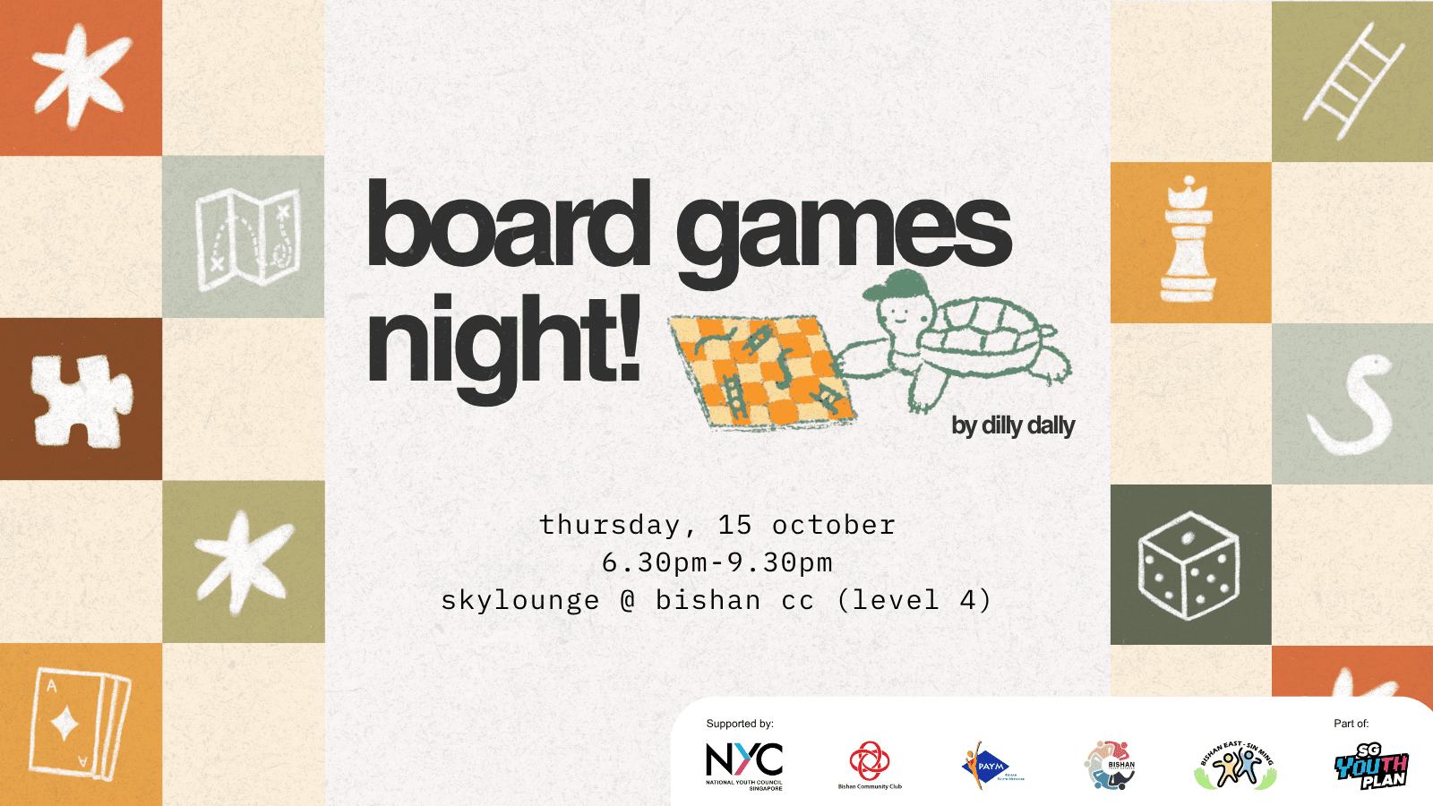 Image of event: Board Games Night (Open Session #12) at dilly dally by Friendzone