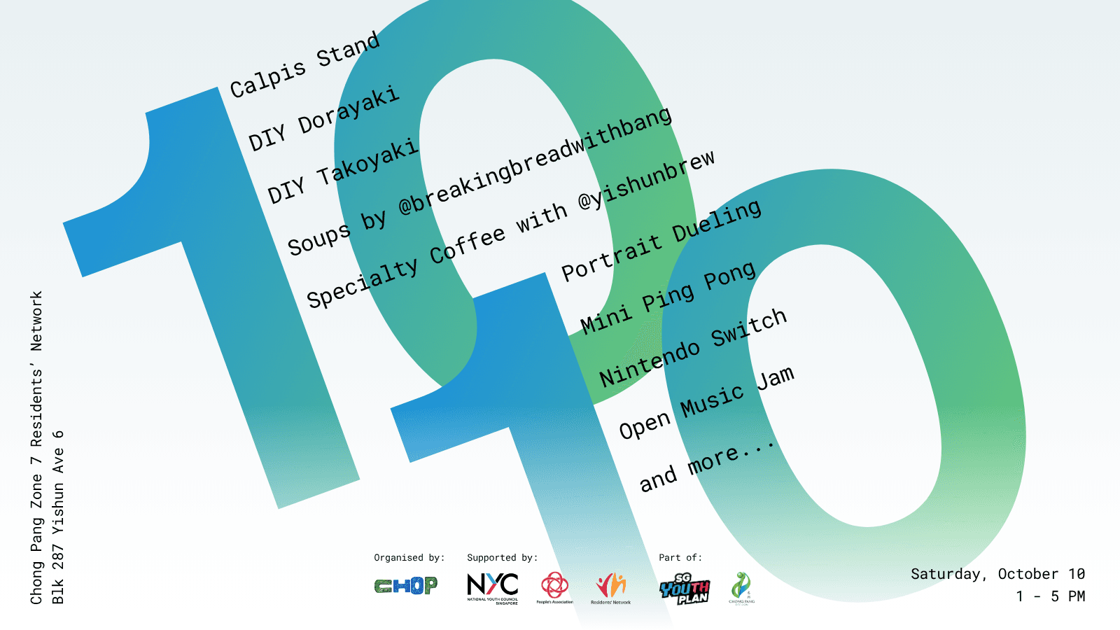 Image of event: 10/10 Community Hangout Party