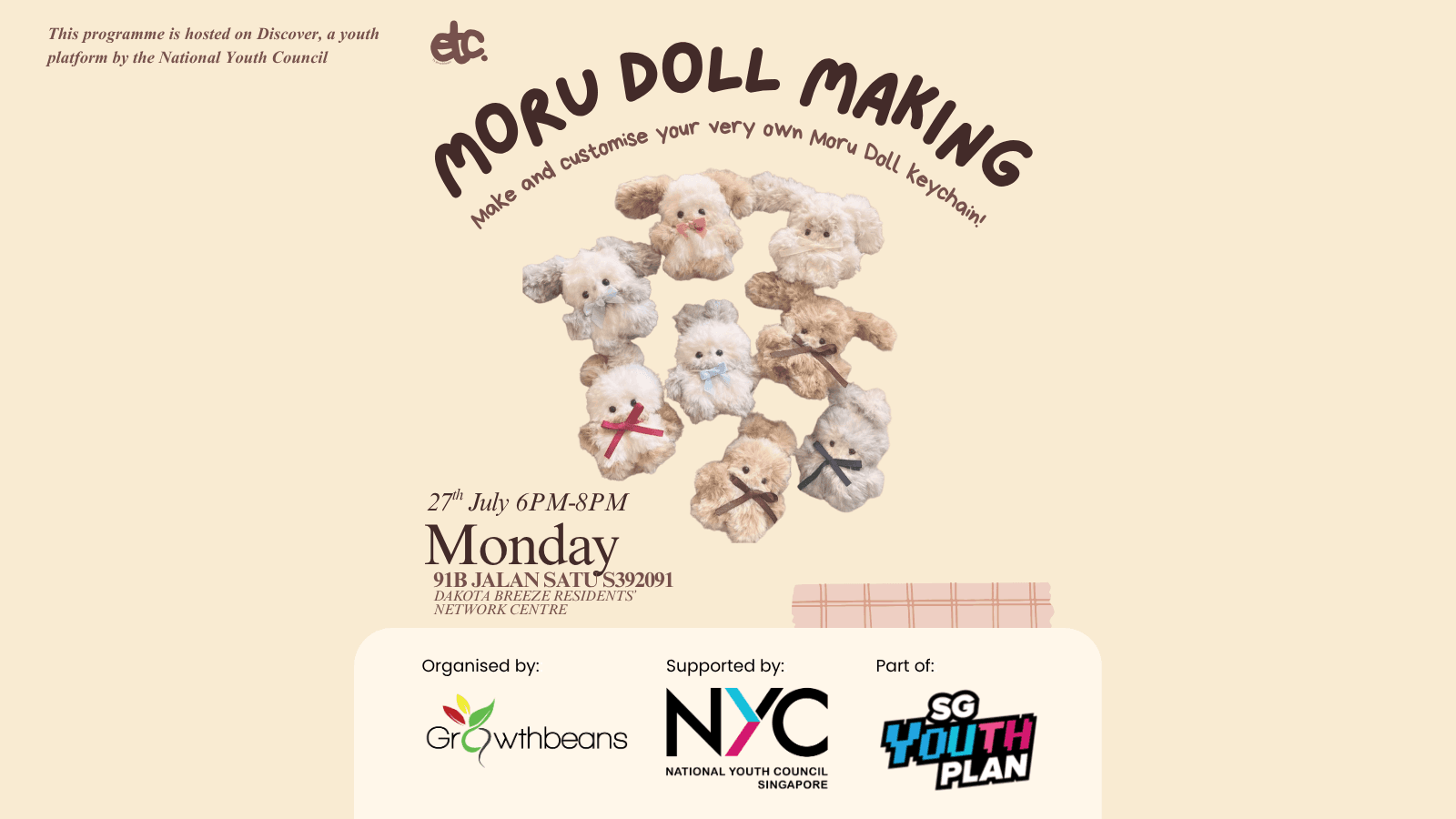 Image of event: Arts & Craft IG: Making of Moru Doll - Session 2