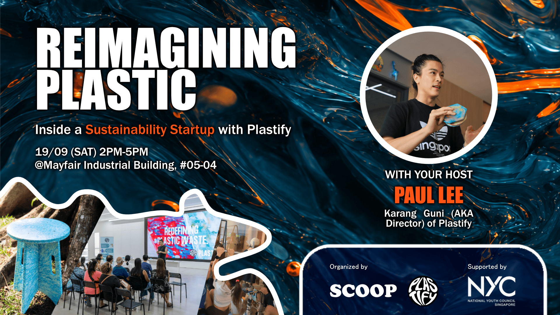 Image of event: Reimagining Plastic: Inside a Sustainability Startup with Plastify