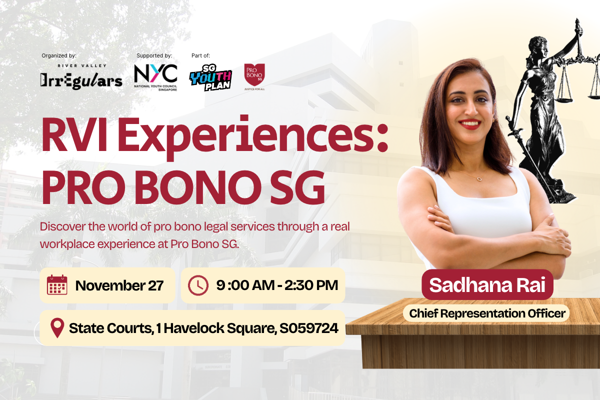Image of event: RVI Experiences: Pro Bono SG