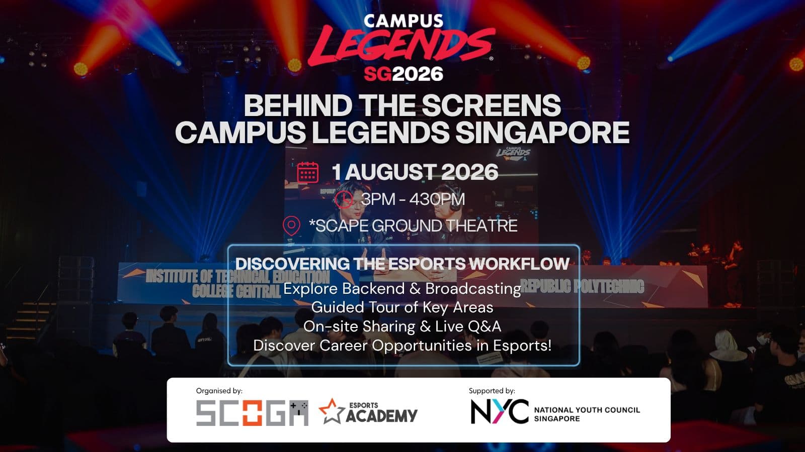Image of event: Behind the Screens at Campus Legends Run 2