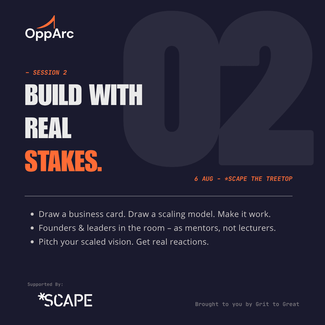 Image of event: Opportunity Architecture - The ideas exist. The hustle exists. Now own the mental models to scale.