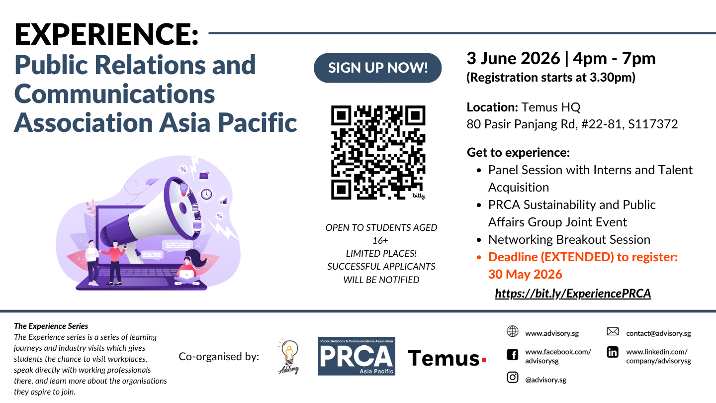 Experience: Public Relations and Communications Association Asia Pacific (PRCA APAC)