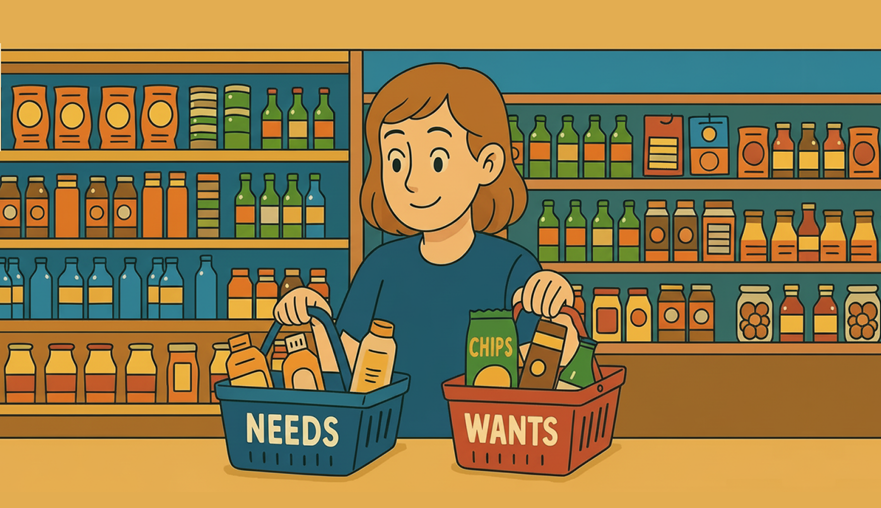 how to budget based on needs vs wants