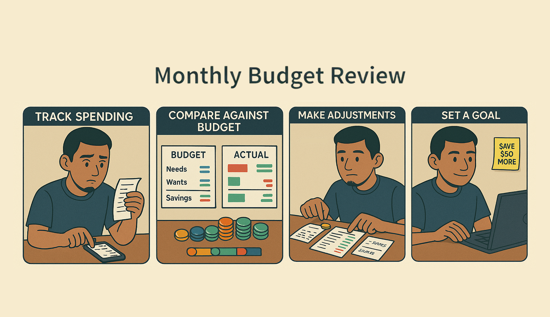 How to review your budget every month