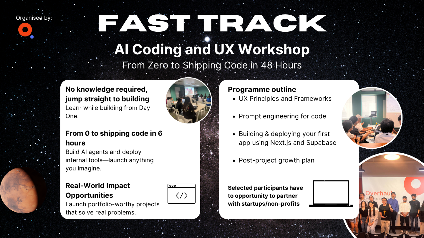 Afterhours FastTrack Programme: AI Coding and UX Workshop