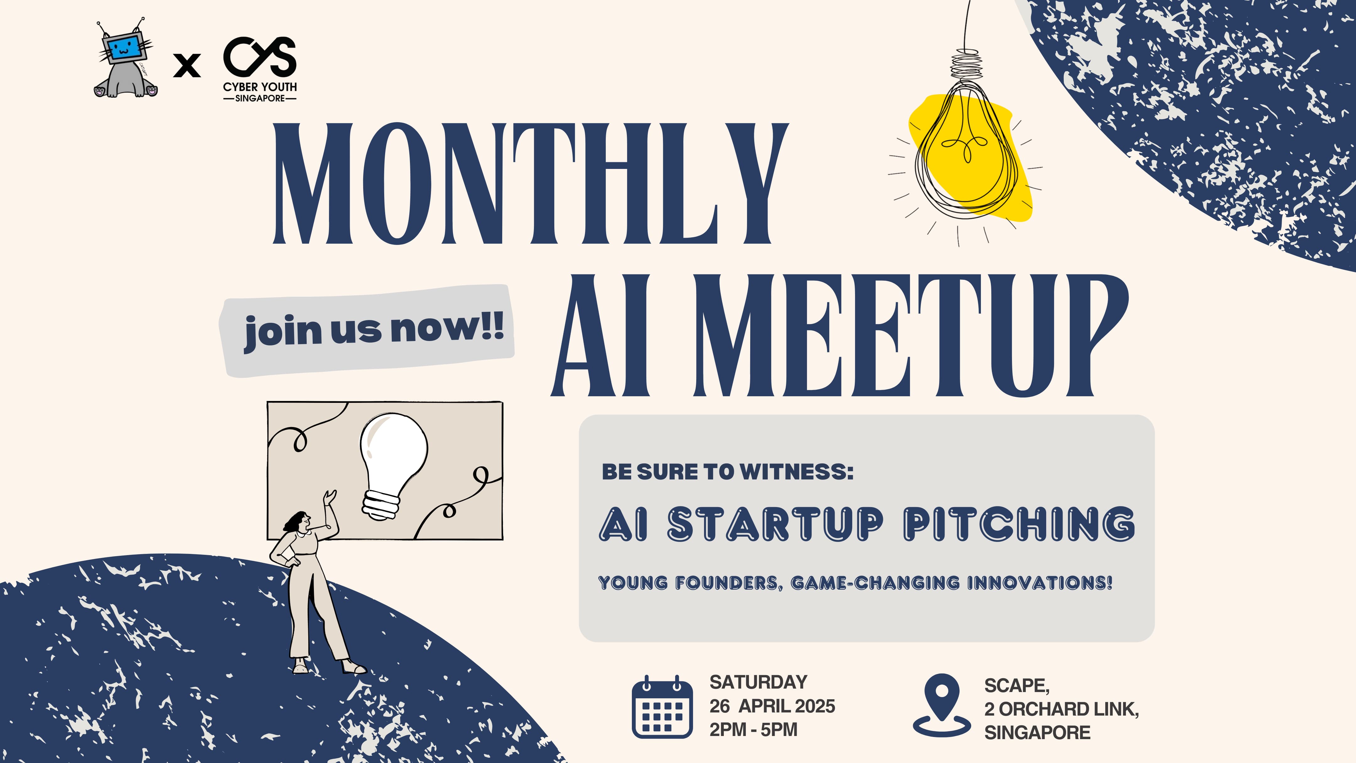 CYS x SYAI Monthly AI Meetup – April 2025
