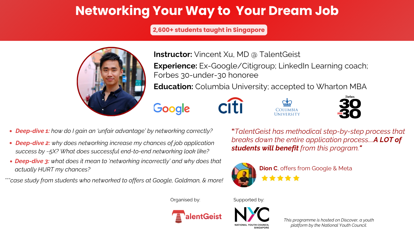 Industry Sprint -- Networking Your Way to Your Dream Job